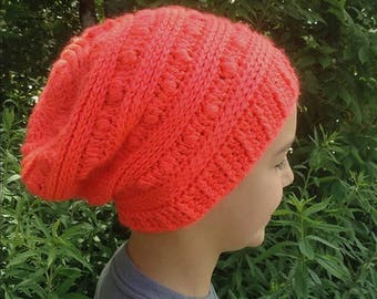 Crochet Pattern: Cameron Slouch, Crochet Beanie Pattern, Winter, Fall, Snow, Slouchy, Hat, Quick, Simple, Textured, Beanie, Child, Adult