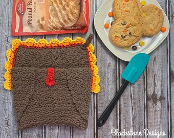 Crochet Pattern: Turkey Belly Pot Holder, Crochet Turkey Pattern, Crochet Pot Holder, Crochet Hot Pad, Turkey Pot Holder