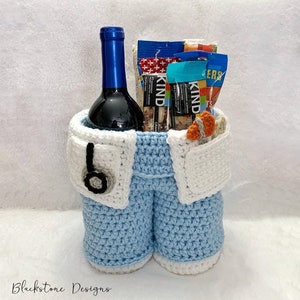Crochet Basket Pattern, Healthcare Provider Gift Basket, Tote, Wine, Gift, Thank you, Medical Professional, Hospital