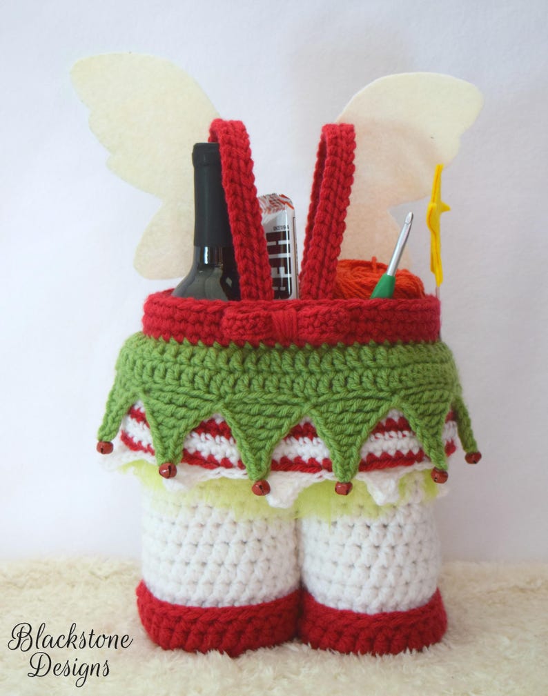 Christmas Fairy Gift Basket PDF crochet pattern ONLY Etsy