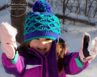 Crochet Pattern: X-treme Beanie Crochet Hat Pattern, Crochet Hats for the Family, Crochet Beanie Pattern, Crochet Toque Patterns