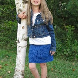 Crochet Skirt Pattern for Mallory Skirt, Vintage Skirt Pattern, Retro Skirt Pattern, Crochet Throwback Patterns