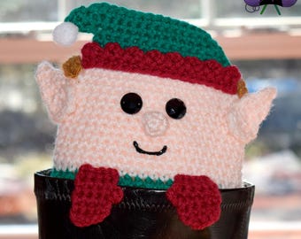 Crochet Boot Cuff Pattern, Peeping Elf Boot Cuffs, Crochet Boot Cuffs, Elf Boot Toppers, Crochet Elf, Elf Crochet Pattern, Christmas Elf