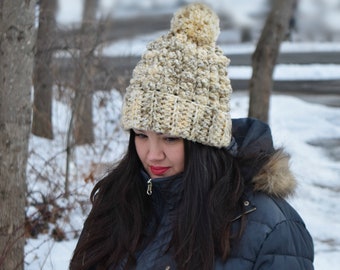 Crochet Hat Pattern, Nor'Easter Hat, Winter, Fall, Snow, Slouchy, Hat, Textured, Child, Adult, Knit Like, Faux Knit