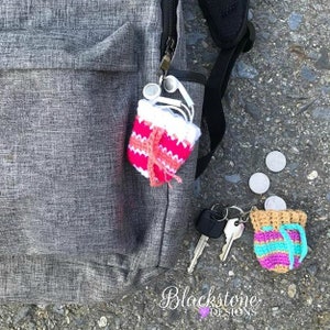 Crochet Pouch Pattern, Keyring Pouch, crochet keychain, crochet pouch, crochet drawstring pouch