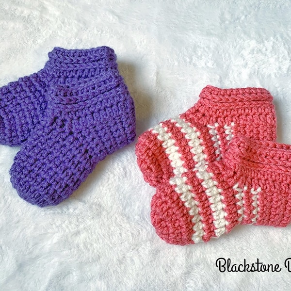 Crochet Slippers Pattern, Friday Slippers CHILD size crochet pattern, Easy Striped Slippers, Crochet House Shoes, Slippers for Kids