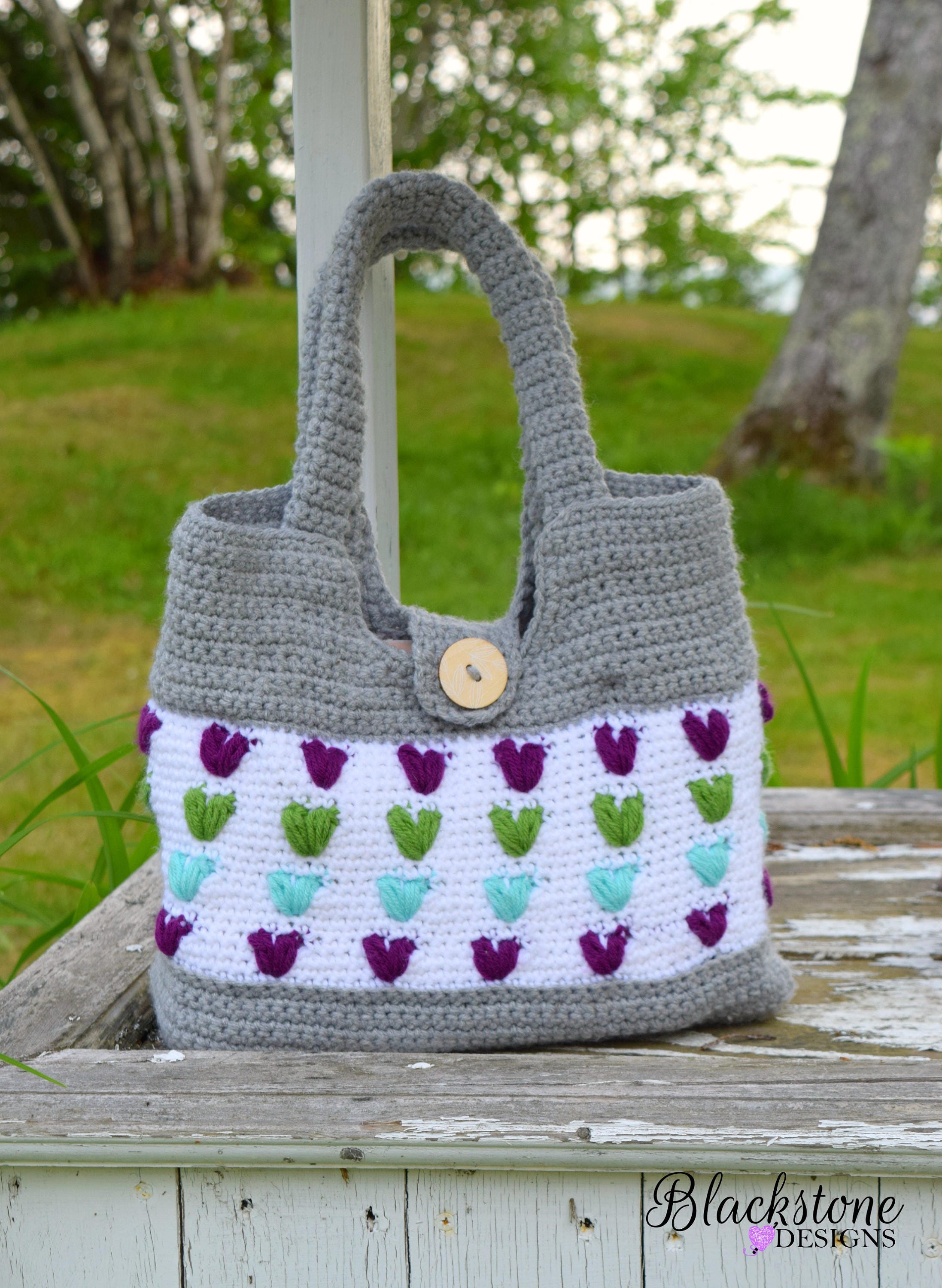 39 Beautiful Crochet Heart Patterns To Make With Love 37 Crochet Bag Pattern for Puffy Hearts Handbag
