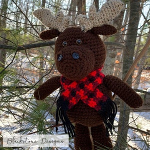 Crochet Moose Pattern for Mack the Moose, Crochet Moose Amigurumi, Moose Plushie, Moose Stuffed Animal, Moose Ami image 2