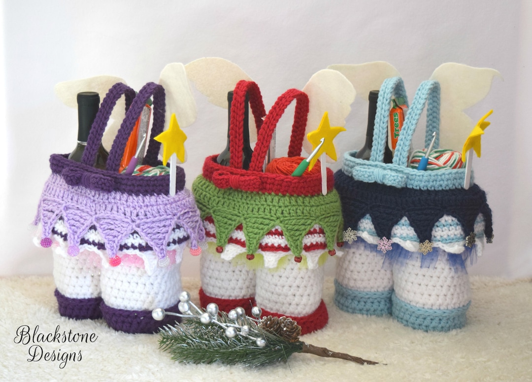 Christmas Fairy Gift Basket PDF Crochet Pattern ONLY