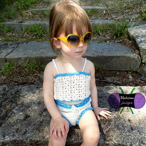 Crochet Pattern: Baylee Tankini, Crochet Tankini Pattern, Baby, Child, Swimsuit, Tank top, sundress, dress, summer, bikini, bathing suit