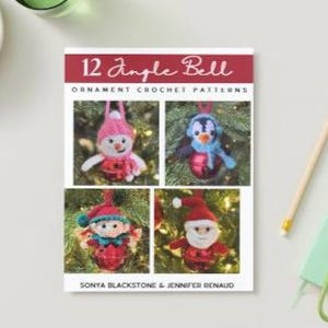 12 Jingle Bell Ornaments Crochet Patterns eBook, Crochet Christmas Ornaments eBook, Crochet Christmas Patterns