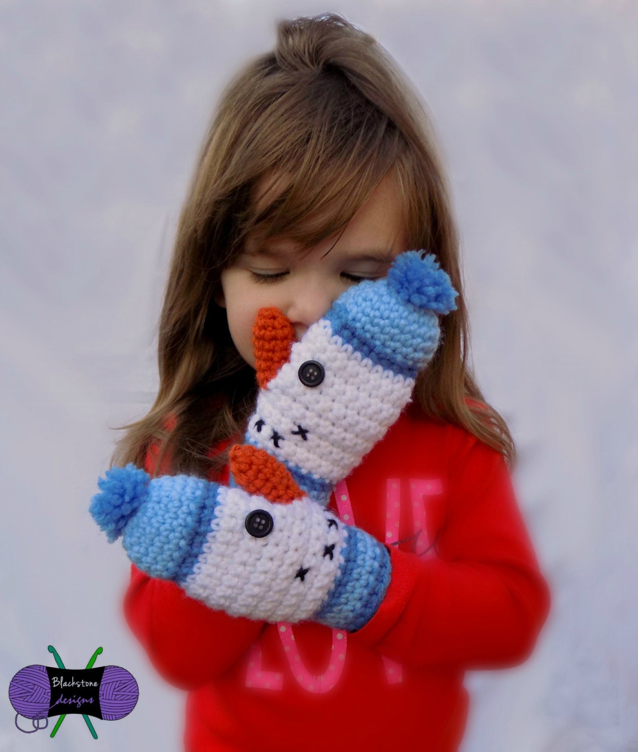 39 Crochet Mittens with Ornaments, Fingerless Mitts, and Baby Sets 19 Crochet Mittens Pattern Snowman Mittens