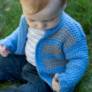 Crochet Pattern: Color Block Cardigan baby Crochet Cardigan Pattern, Winter, Fall, Snow, Cold, Sweater, Jacket, Coat, Cardigan, Child