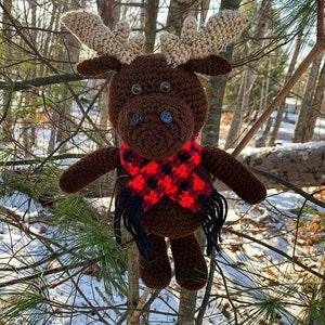 Crochet Moose Pattern for Mack the Moose, Crochet Moose Amigurumi, Moose Plushie, Moose Stuffed Animal, Moose Ami image 3