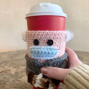 Crochet Pattern: Coffee With Bernie, Crochet Cozy Pattern, Coffee Cozy, Coffee Sleeve, Cup Cozy image 4