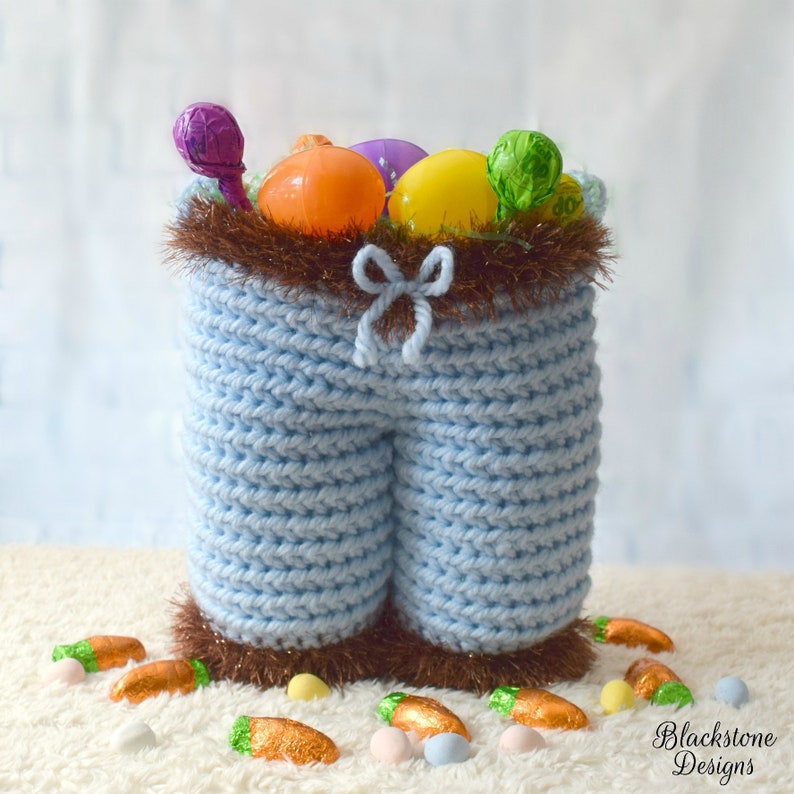 Funny Bunny Pants Gift Basket PDF crochet pattern ONLY Etsy