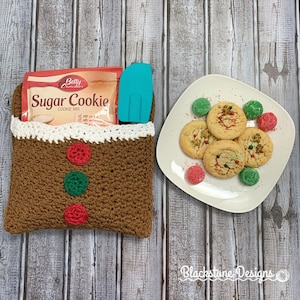 Crochet Potholder Pattern, Gingerbread Belly Pot Holder, Winter, Christmas, Holidays, Hot Pad, Gift