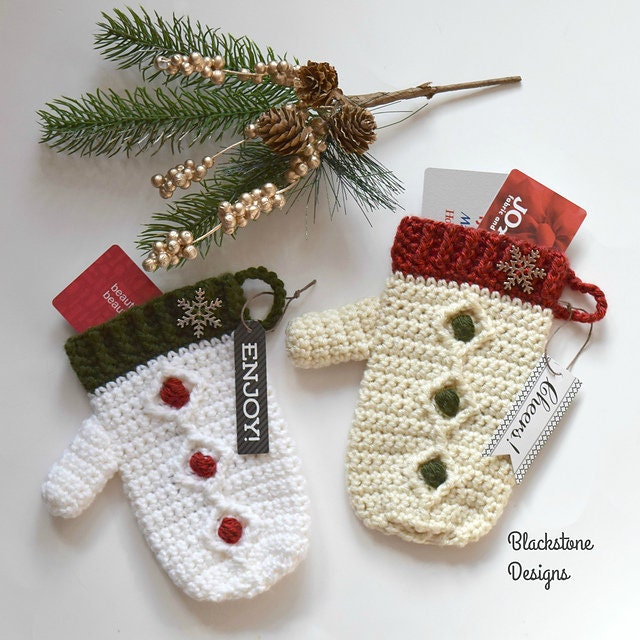 39 Crochet Mittens with Ornaments, Fingerless Mitts, and Baby Sets 15 Crochet Mitten Pattern Diamond Cable Gift Mitten