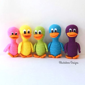 Crochet Pattern: Beautiful Ducklings, Crochet Duck Pattern, Stuffed Duck, Stuffed Animal, Bird, Softie, Stuffy, Plush, Duckling, Amigurumi