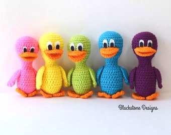 Crochet Pattern: Beautiful Ducklings, Crochet Duck Pattern, Stuffed Duck, Stuffed Animal, Duckling Amigurumi, Easter Crochet Patterns