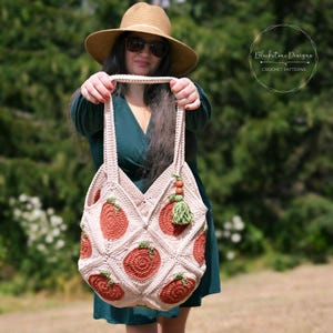 Crochet Tote Bag Pattern: Easy 13 Granny Square Tote Bag Crochet Pattern, Crochet Granny Square Market Bag, Granny Square Bag Pattern