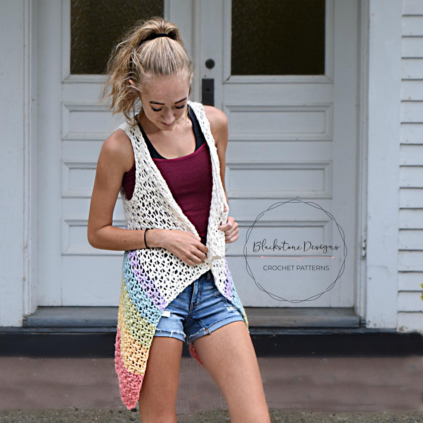 40 Boho Crochet Patterns: Unleash Your Creativity with Trendy Designs 8 Crochet Cascade Vest