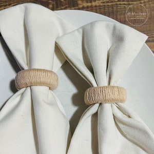 Crochet Napkin Rings Pattern, Easy Crochet Napkin Rings, DIY Napkin Rings Pattern, Crochet Table Settings image 3