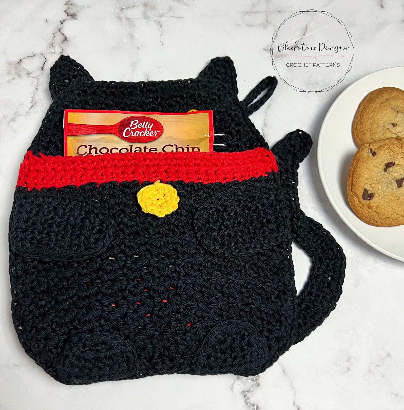 Crochet Pot Holder Pattern Kitty Cat Pot Holder Crochet Hot - Etsy