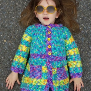 Crochet Cardigan Pattern, Goody Gumdrops Coatigan CHILD, Crochet Sweater Pattern, Coatigan Crochet Pattern, Crochet Sweaters for Kids