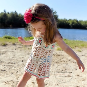 Crochet Swimsuit Coverup Pattern, Island Princess Swimsuit Cover, Crochet Beach Cover-up Pattern, Crochet Bathing suit dress