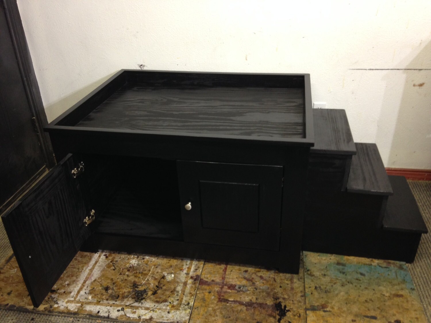 Elevated Dog Bed with stairs