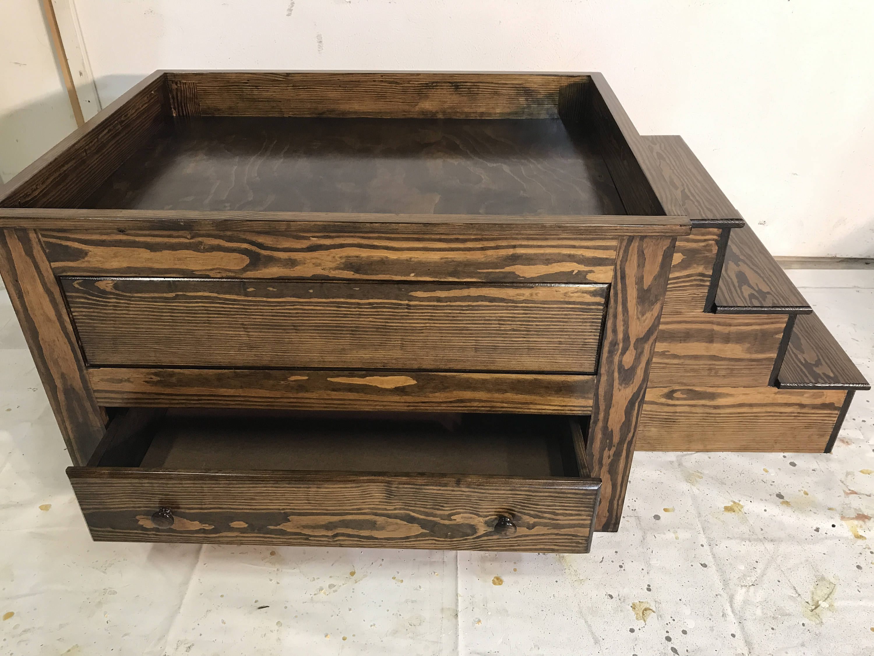 Elevated Dog Bed with stairs