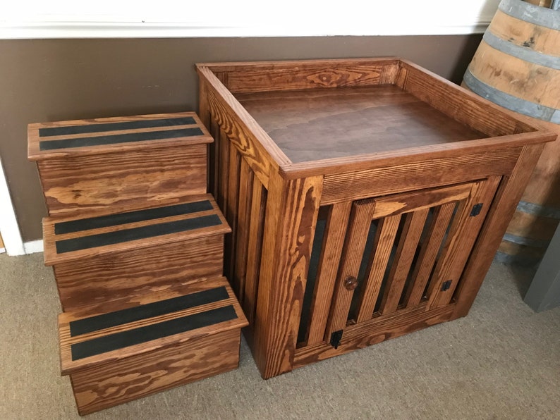 Elevated Dog Bed with stairs Etsy