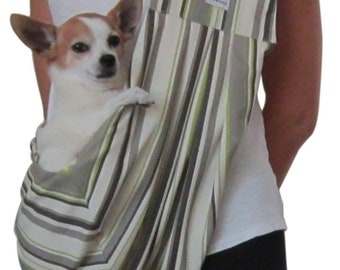 Dog Sling - Summer Stripes