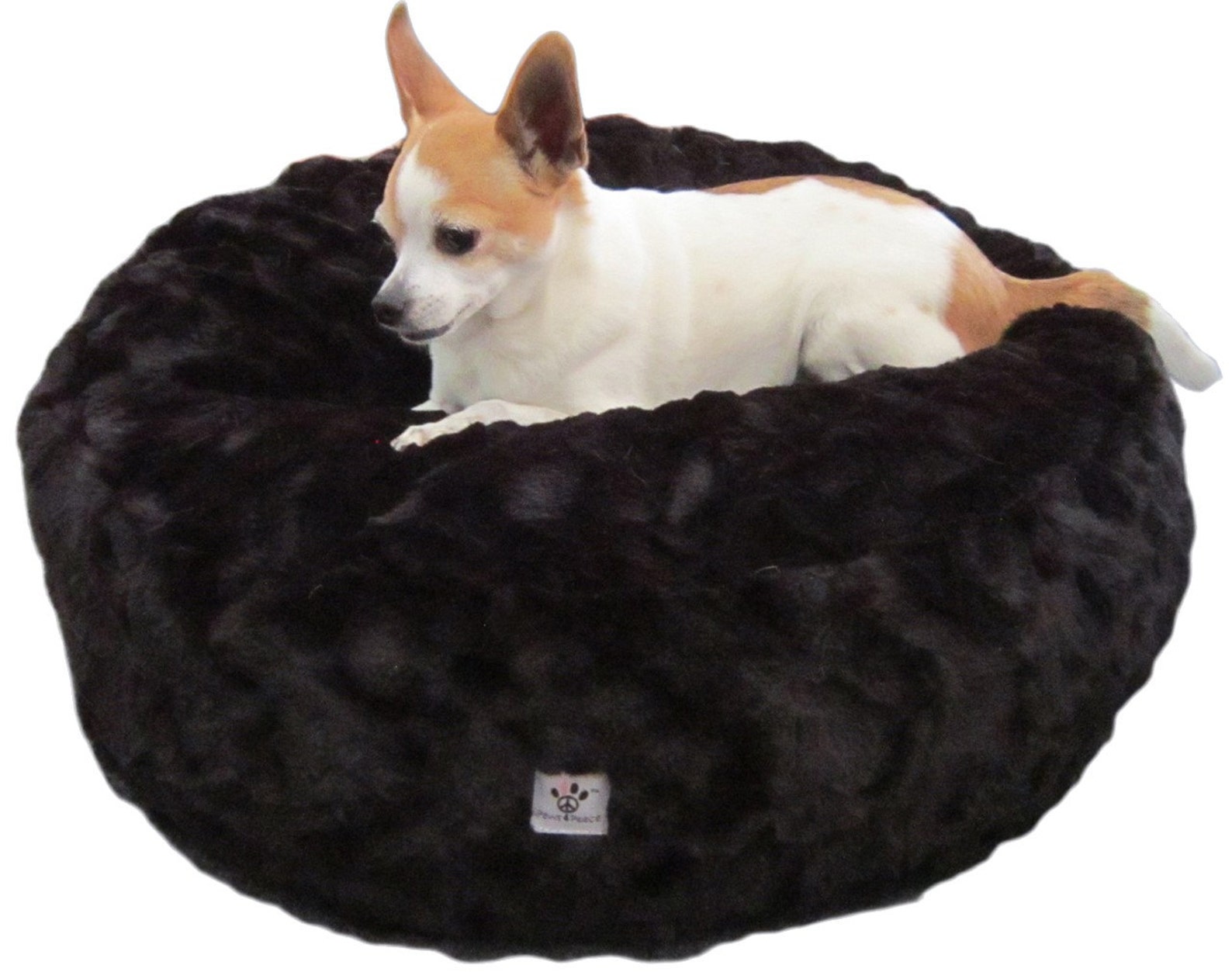 Luxury Dog Bed Large Black Solid Etsy