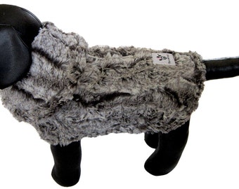 Luxury Designer Dog Jacket - Chocolate Swirl