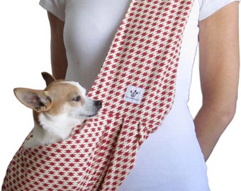 SALE!  Sling - Red and Cream Houndstooth