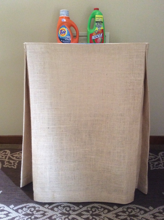 Box Pleated Burlap Utility Sink Skirt Tablecloth Kitchen