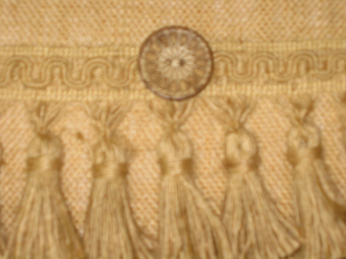 Tassel Fringed Burlap Lumber / Bolster Pillow Cover Etsy