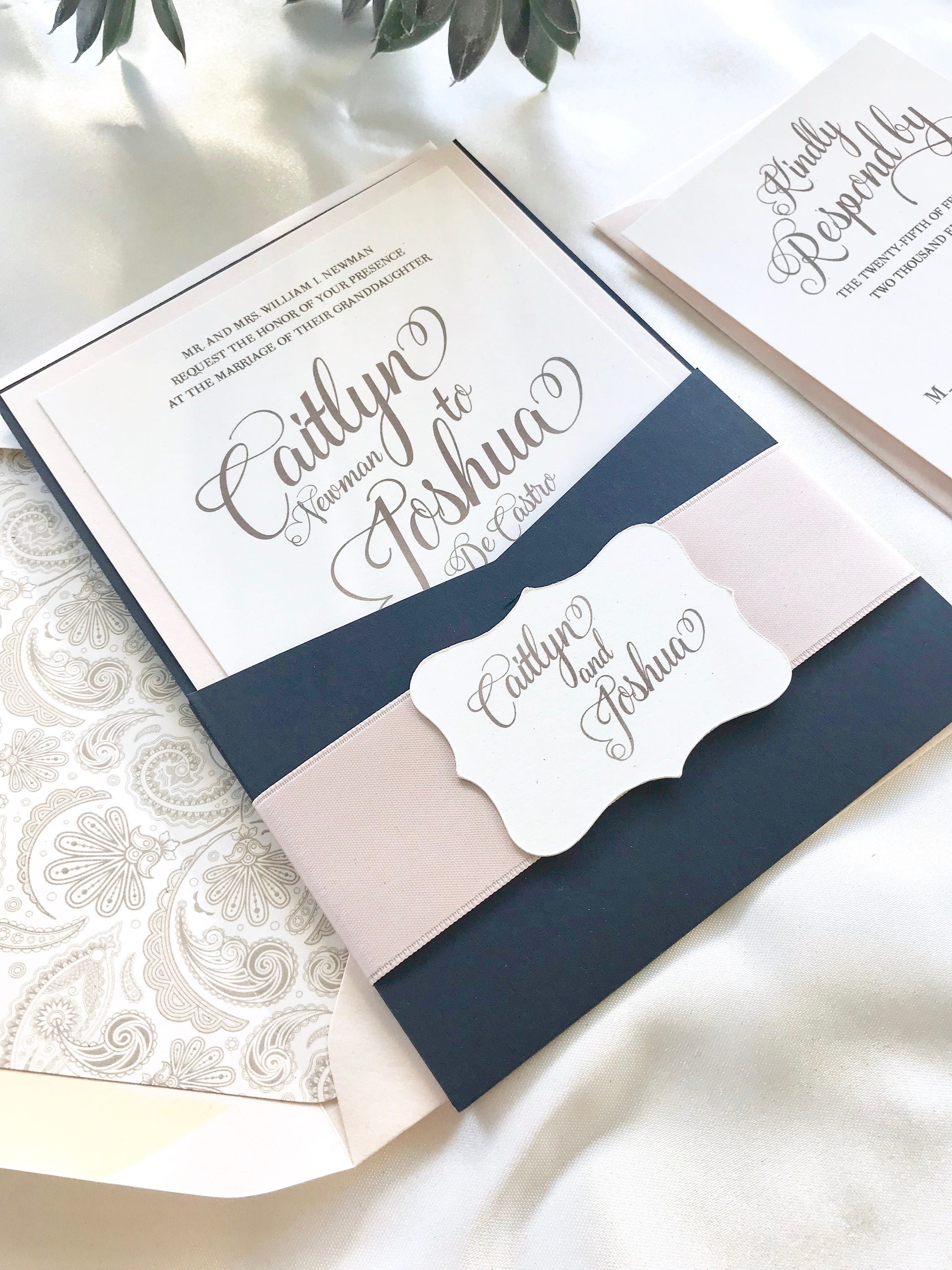 Navy blue gold and silver wedding cheap