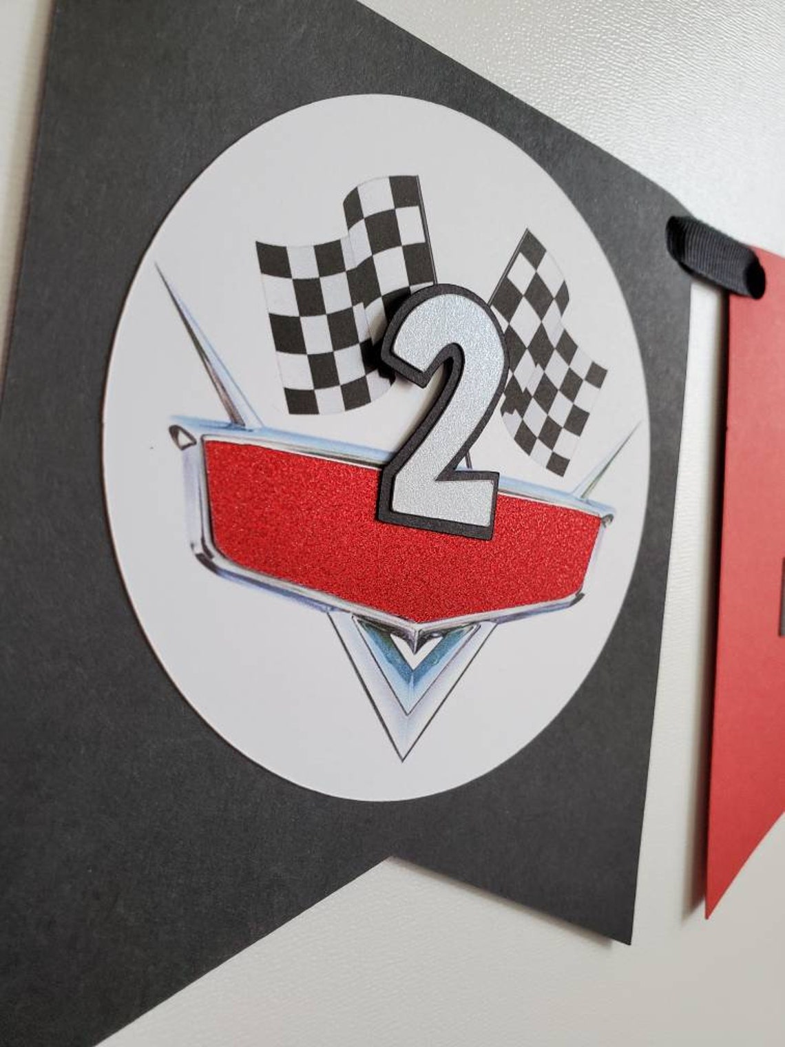 Disney cars birthday banner party decorations MacQueen Etsy