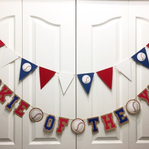 Rookie of the Year Baseball Banner Baby's First Year | Etsy