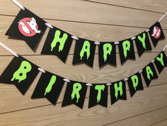 Ghost Busters Inspired Birthday Banner 
