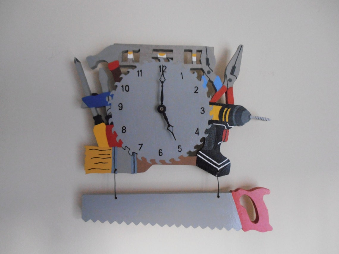 Tool Clock Etsy