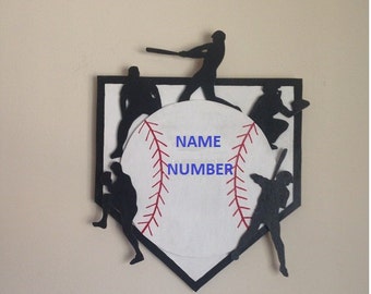 Baseball Player Wall Plaque