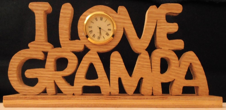 I Love Grampa Clock image 2