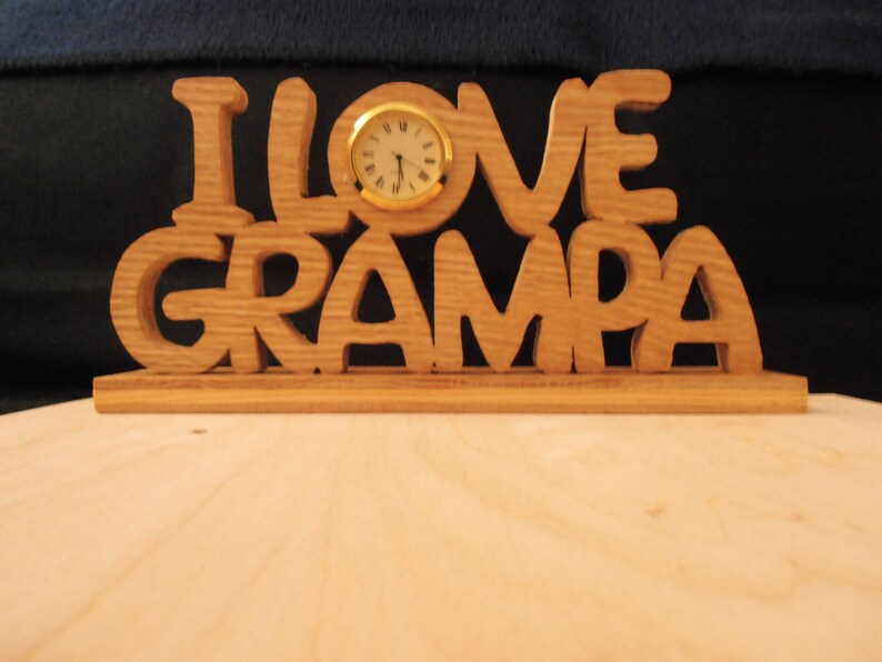 I Love Grampa Clock image 1