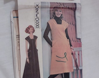McCall's 4711 vintage sewing pattern DD Dominick jumper pinafore dress size 16