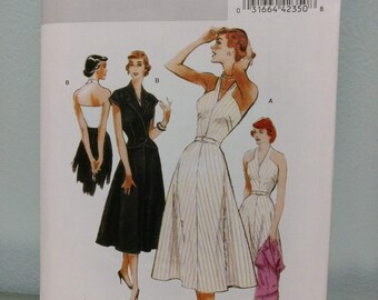 Butterick 5214 Sewing Pattern vintage reproduction Misses Dress sizes 8-10-12-14 uncut factory folds