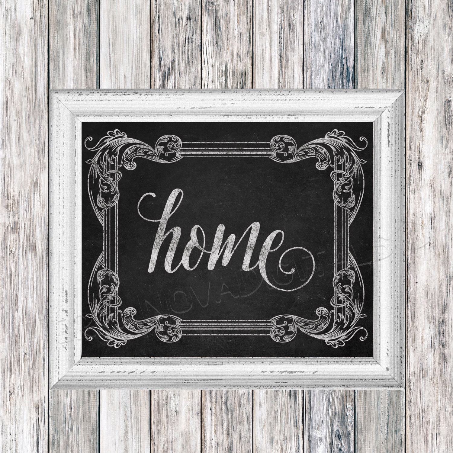 Home Chalkboard Art 10 X 8 Digital Art Print Home Printable Decor